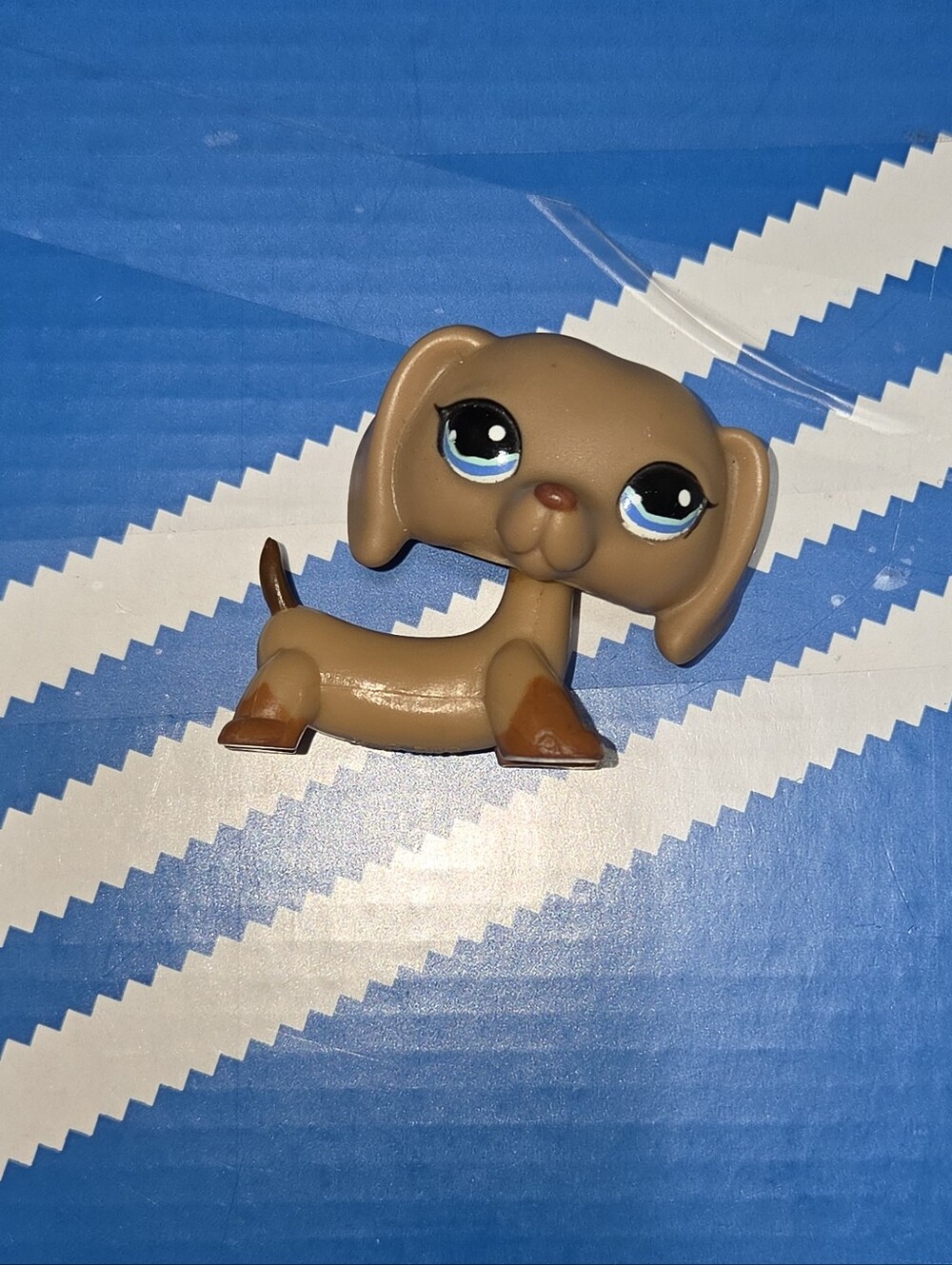 Littlest Pet Shop LPS Brown Dachshund Dog Figurine - Cute Collectible Pet Toy